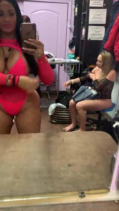 Twerking in the greenroom