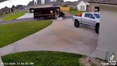 UPS driver having one of THOSE days