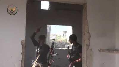 NLF footage showing an attack on regime positions in Al Jalamah. [Enemy Visible] 8th of May 2019