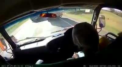 Idiots overtaking dangerously