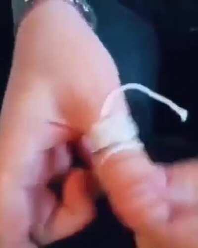 How to take off a tight ring. Been there, done that.