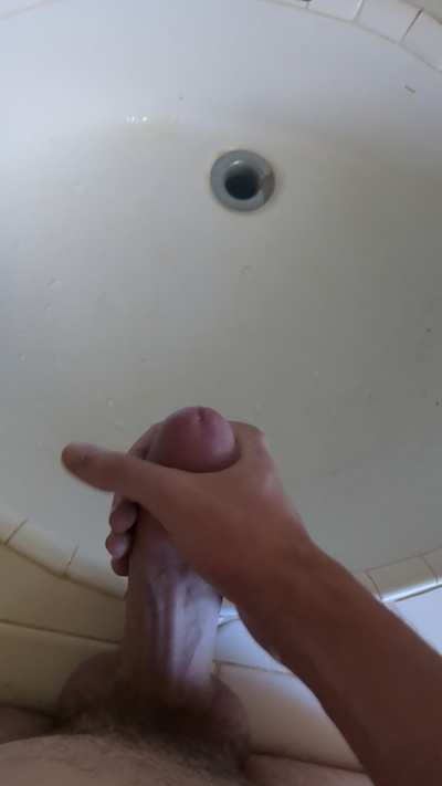 Can't see all the cum but I was shooting ropes