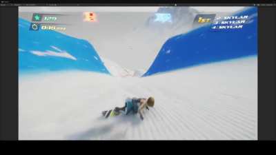 Current state of WIP snowboarding game