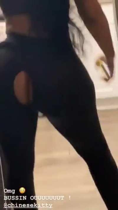 Big butt ripping pants