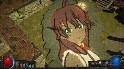 Use path of exile to draw VTuber