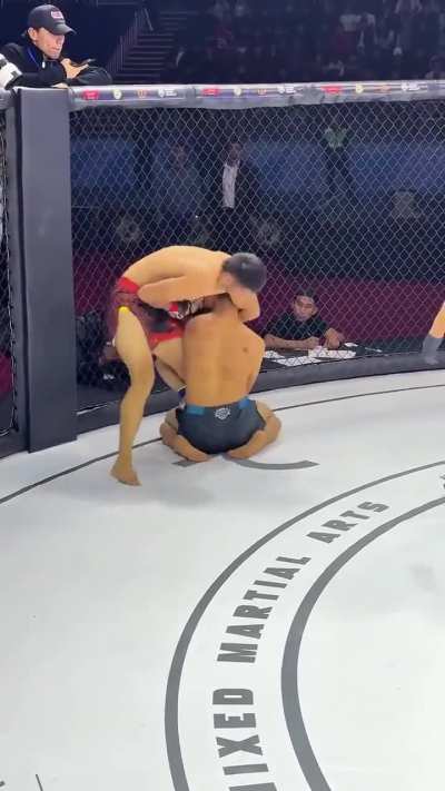 (got the gilly but..)Dude almost lost to the ref!