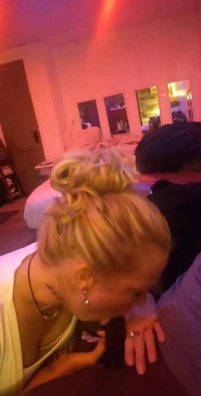 Blonde Taking Her Time With Blowjob