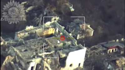 A Ukrainian MiG-29 fighter jet using American GBU62 guided bombs destroys Russian infantry positions in the Udachne sector. Published 26.11.2025