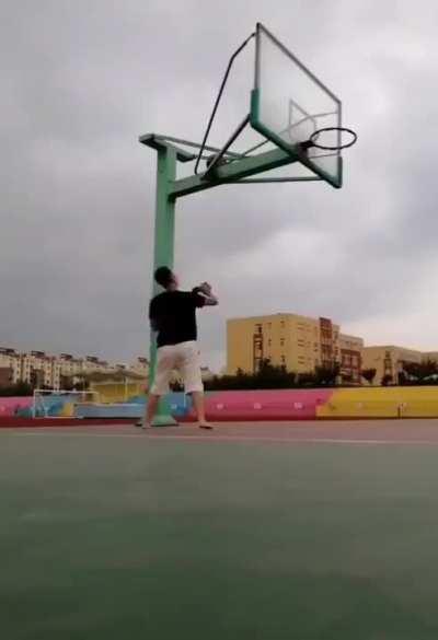 He probably shouldn't have thrown up that ball in the first place...