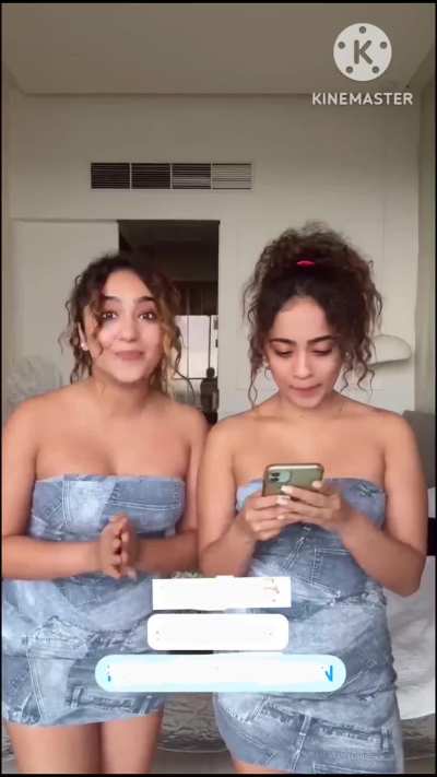 Surabhi Samriddhi Mehra (Chinki Minki) in sexy off shoulder denim dress