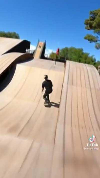 Fantastic follow through while skating