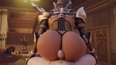 Demon Hunter Sombra grinding her ass (Arhoangel)