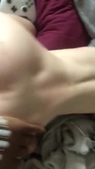 White Girl Pushing Back Onto BBC