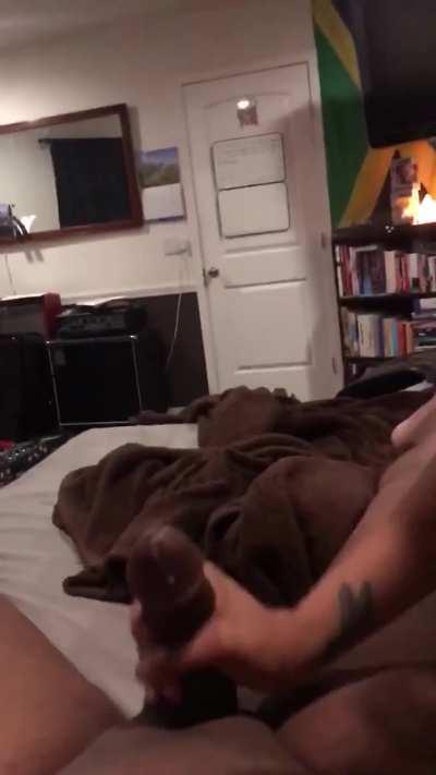 my gf working a big load out of me