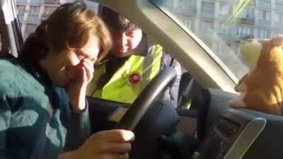 Man with toy that repeats words gets pulled over