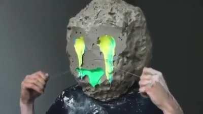 This head slicing rainbow gore