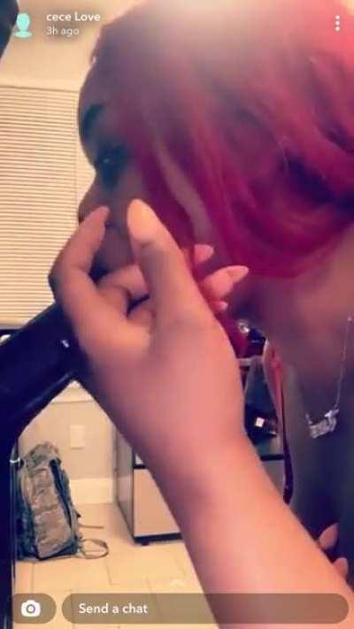 Kenaya4410. Use to fuck and suck for $25-$50 got her a lil pimp now she tryna charge $150+ 😂