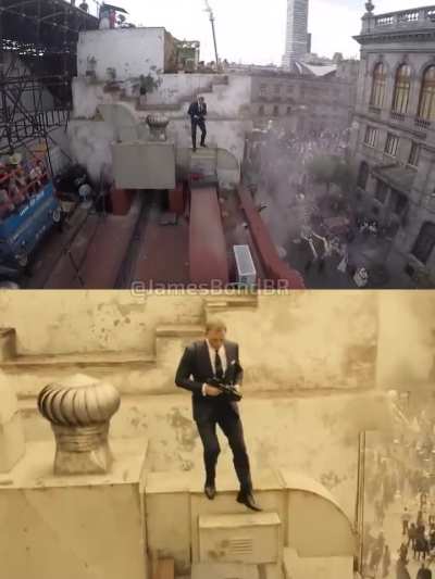 Es alucinante ver como se ruedan las películas.