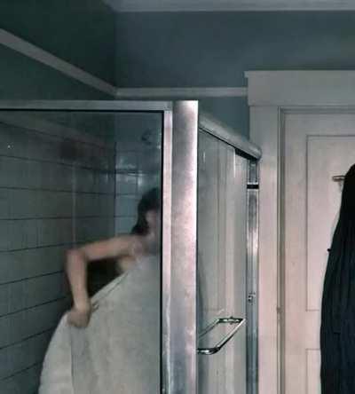 Jessica Chastain in the shower