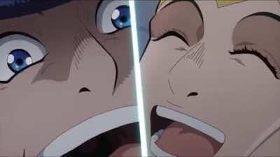 Josuke hanging out and having fun with Rohan