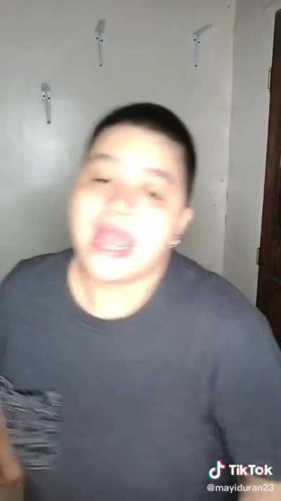 ”Move or I’ll punch you”, proceeds to shove face into the camera.