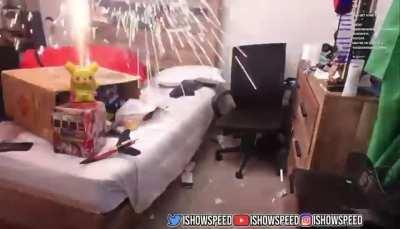 Streamer nearly sets his whole house on fire