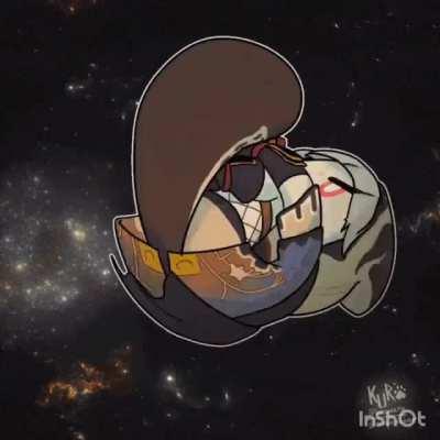 Sayu rolling to the infinite unknown (credits in my comment)