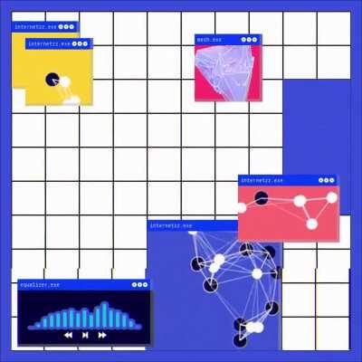 Windows 91: A vaporwave music visualizer I created with code. Please recc more songs to animate