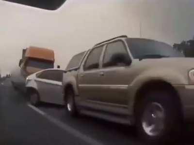 Truck plows into multiple vehicles on 5 Freeway in Sacramento