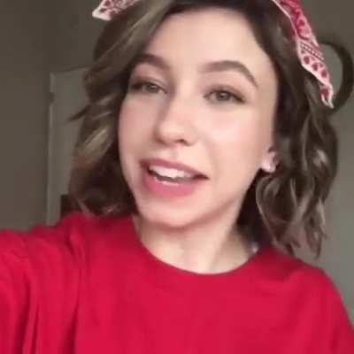 Looking cute while talking about Walker Stalker Con