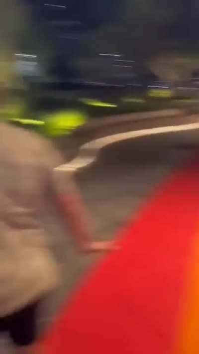 When you walk on the rainbow road