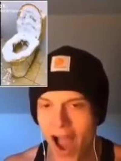 moldy toilet in the hills