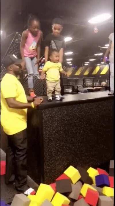 Dad gives some encouragement