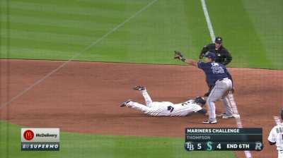 [Highlight] NY blows the replay review as Tom Murphy is doubled up at 1B