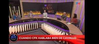 Cristina K hablando bien de Cavallo