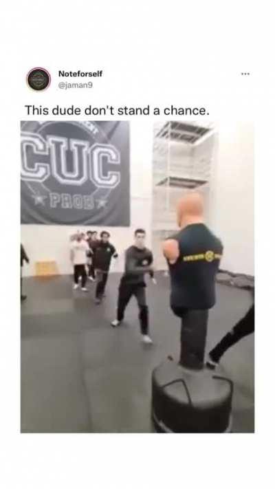 This dude don’t stand a chance