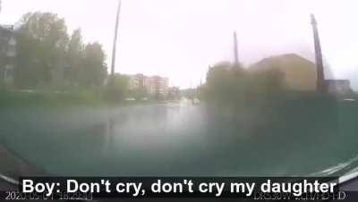 10 year old takes his 4 year old sister for a joyride in his dad’s car