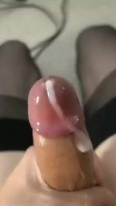 White hot Shemale cum