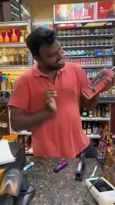 Maybe he was very happy today.