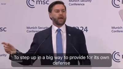 JD Vance calls our European allies 