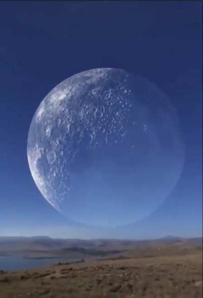 Imagine if we could actually see the moon like this