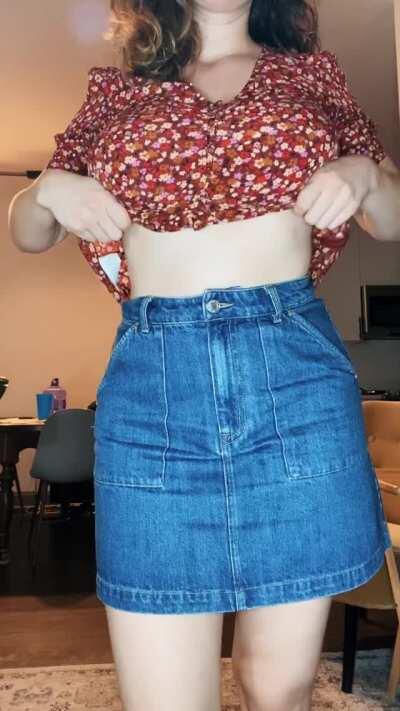 Caught so much bounce doing this drop with no bra on [oc]