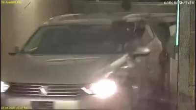 WCGW speeding in a car park