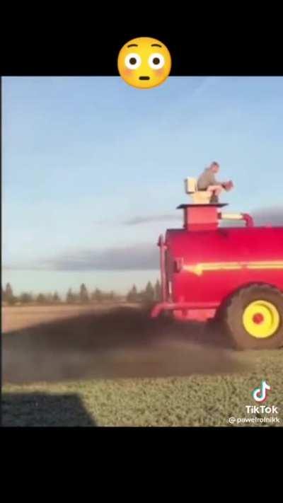 Who needs cows or pigs when you've got this guy