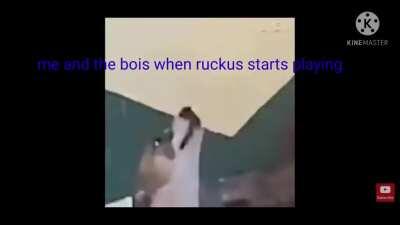 Ruckus. Sorry for the reccomandation of nob song