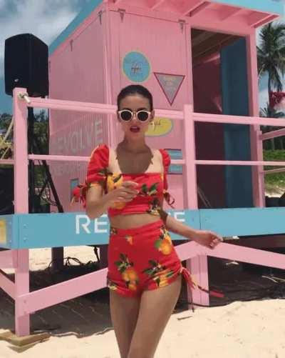 Dancing on the beach