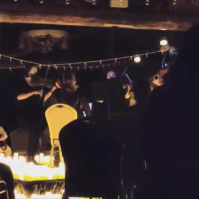 I got to see a string quartet preform A Cruel Angels Thesis last night