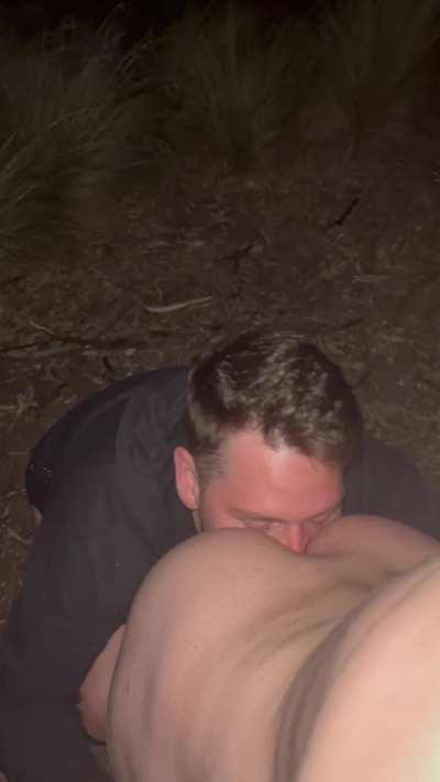 Leading him into the woods for him to fuck me