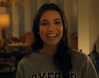 Grace looking lovely wearing an Oxford Sweater