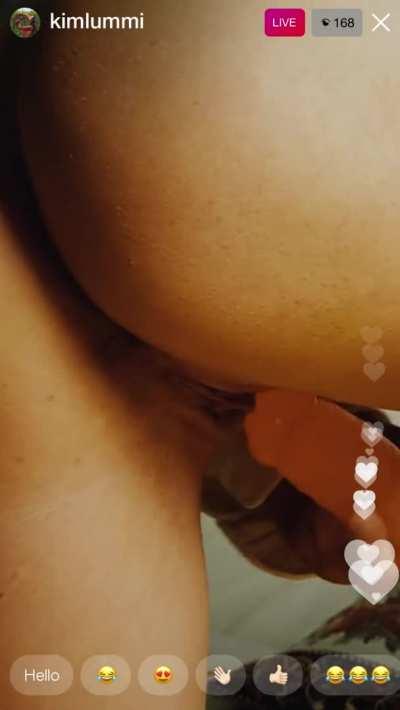 LIVE IG - her own content makes her wet
